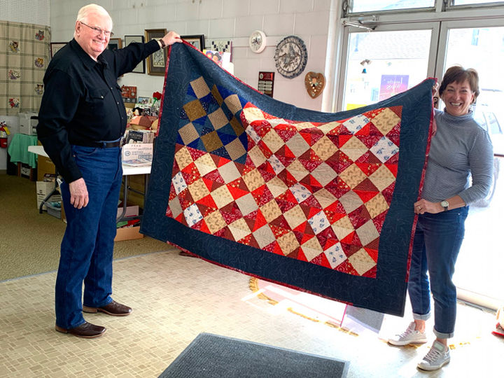 Vet honored with quilt